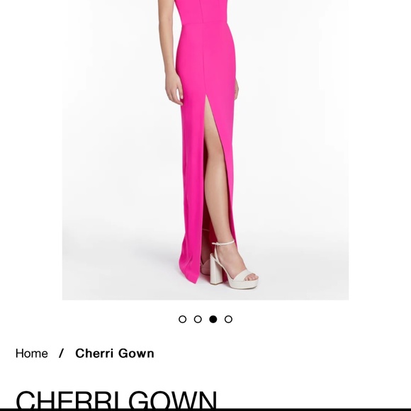 hot pink silk long dress Hot Pink Ruffle Maxi Dress